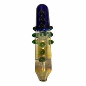 7.1" HAND PIPE BLUE & GREEN