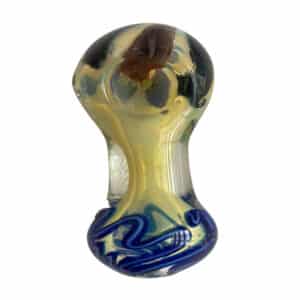 3.5" HAND PIPE SILVER FUMED