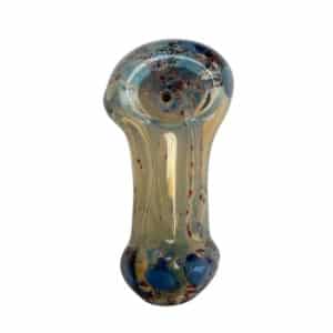 4.5" HAND PIPE SILVER FUMED GLASS