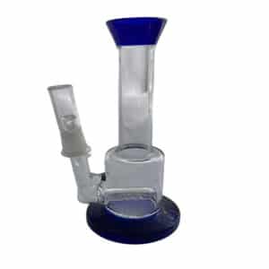 5.5" WATER PIPE BLUE & CLEAR
