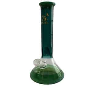 12.5" WATER PIPE FLY GLASS GREEN