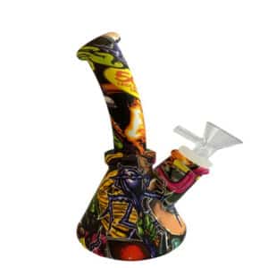 6.5" WATER PIPE SILICONE CARTOONS