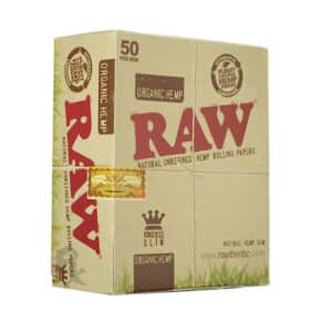 RAW ORGANIC HEMP KING SIZE - SLIM ROLLING PAPERS x 50
