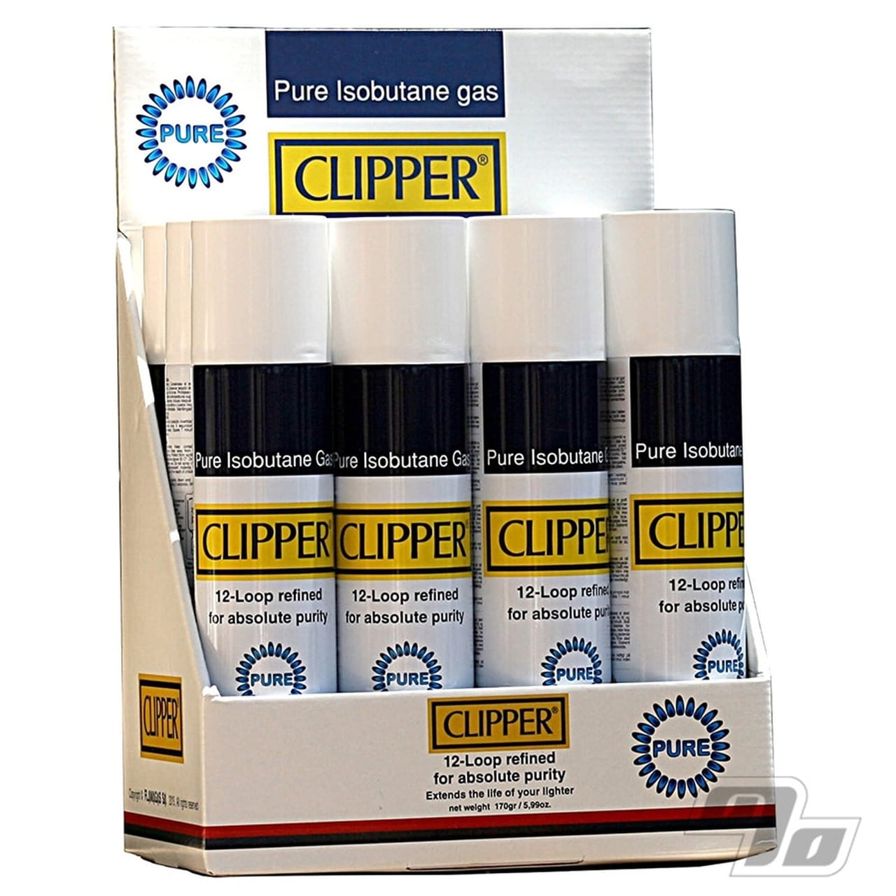 CLIPPER BUTANE 12X GAS 12 PACK Hookah express