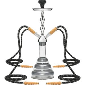 22" ACRYLIC HOOKAH 4 HOSES