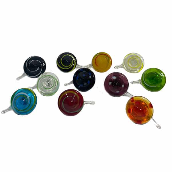 1.5" CIRCLE SWIRL CARB CAP