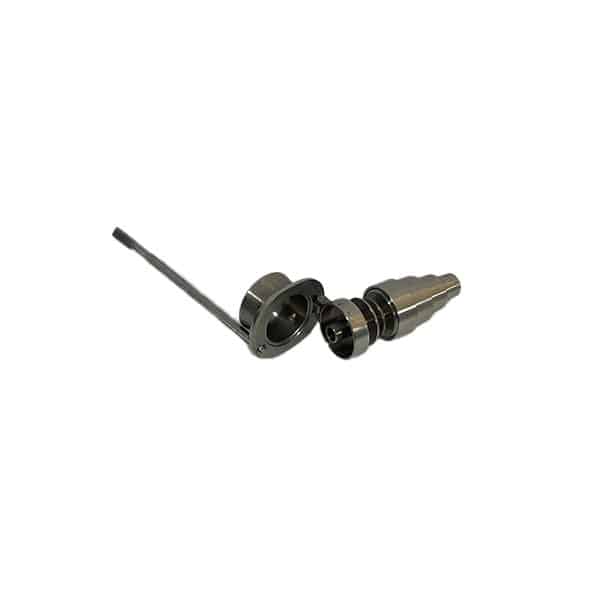 18mm FEMALE MALE TITANIUM NALE WITH CARB CAP AND DABBER