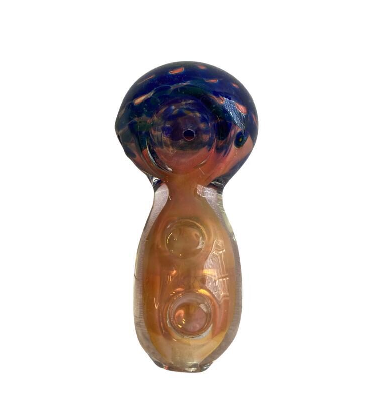 3.8" HAND PIPE PINK & BLUE