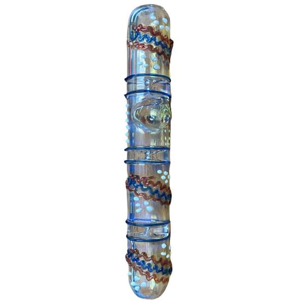8.8" HAND PIPE BLUE & RED