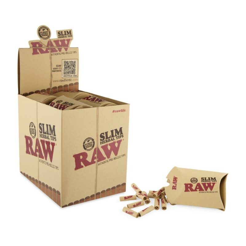RAW SLIM PRE- ROLLED TIPS x 20