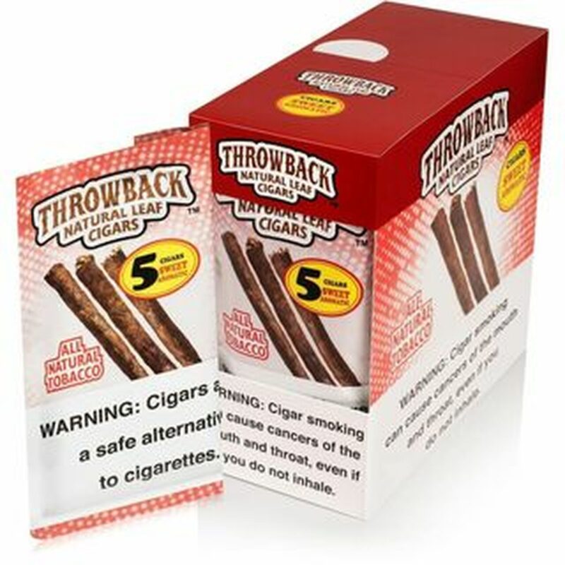 THROWBACK - NATURAL LEAF CIGARS SWEET AROMATIC