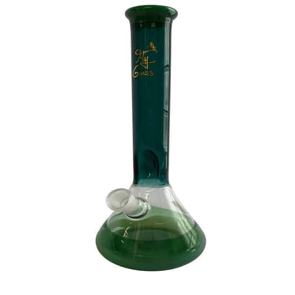 12.5" WATER PIPE FLY GLASS GREEN