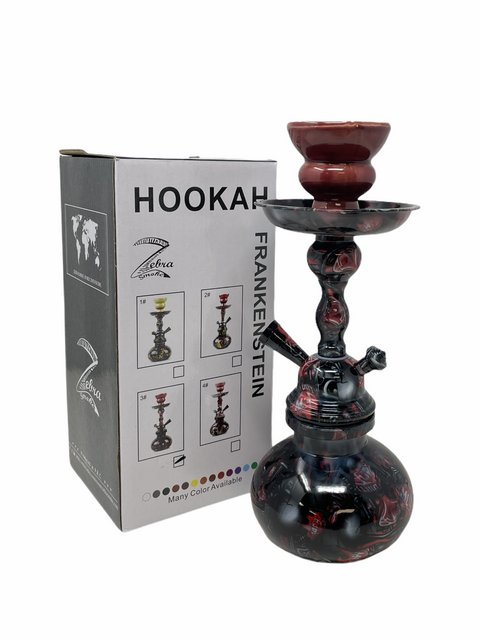 11" ZEBRA FRANKENSTEIN HOOKAH 1 HOSE